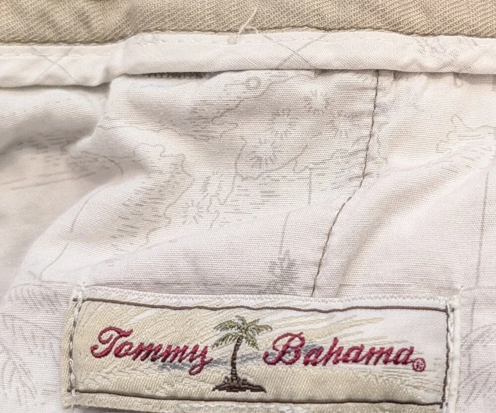 Tommy Bahama Relax Fit Linen Blend Pants Beige Coastal Resort Men Size 40 Beach